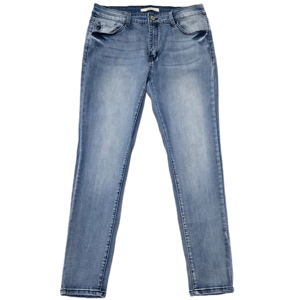 KanCan Jeans Stretchy Skinny Jeans Distressed Faded Light Blue Size W 13 / 30